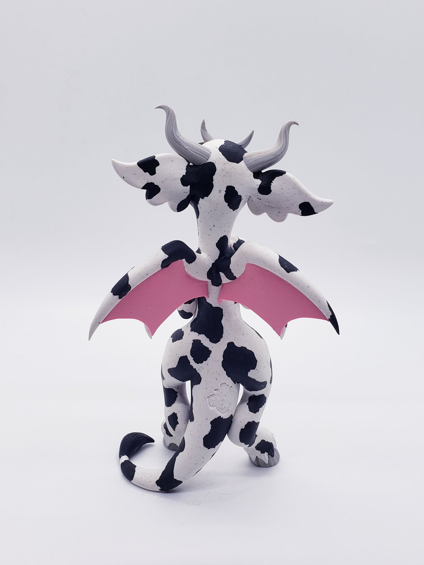 "Clarabelle" dairy cow dragon sculpture