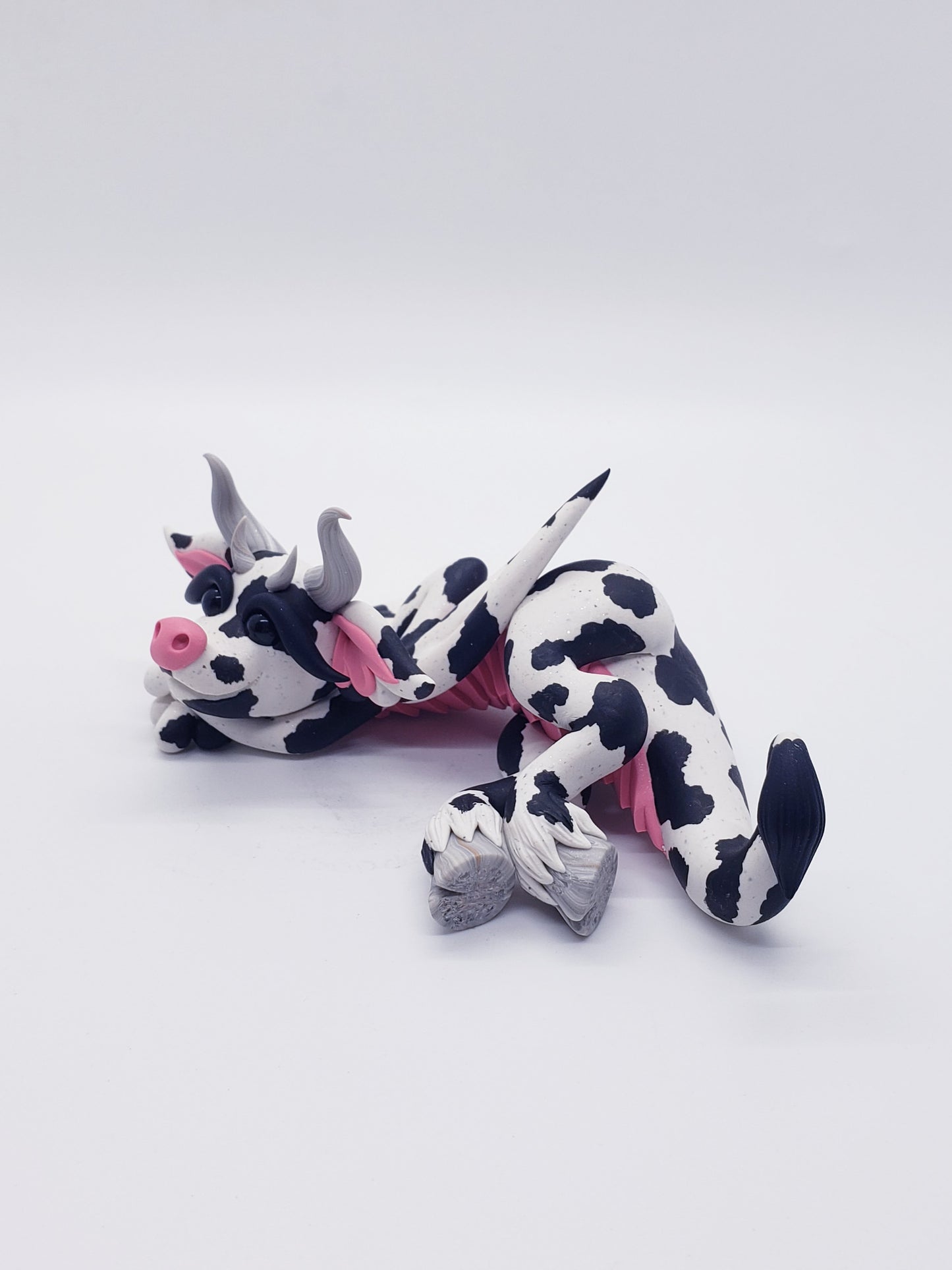 "Daisy" dairy cow dragon sculpture