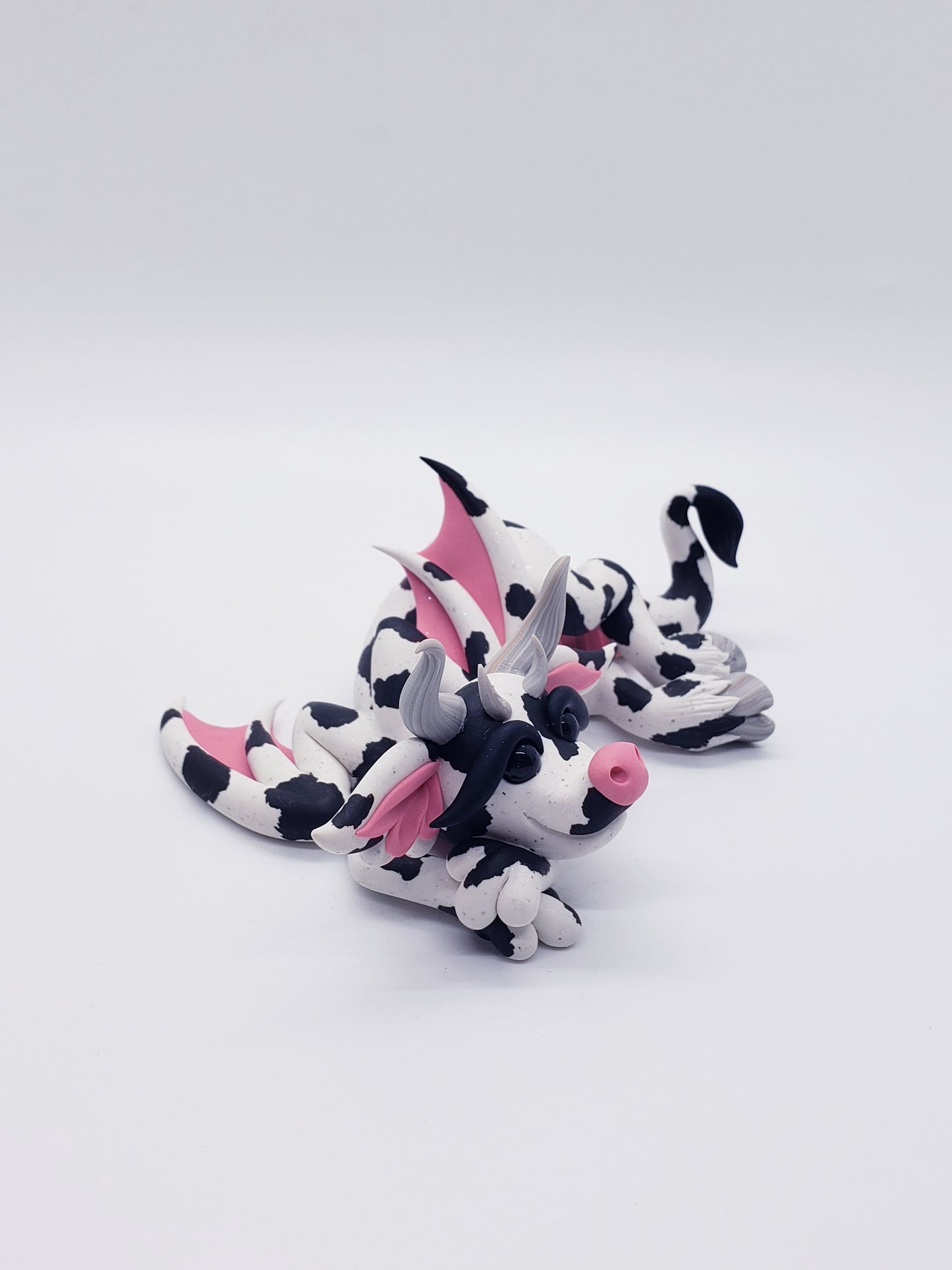 "Daisy" dairy cow dragon sculpture