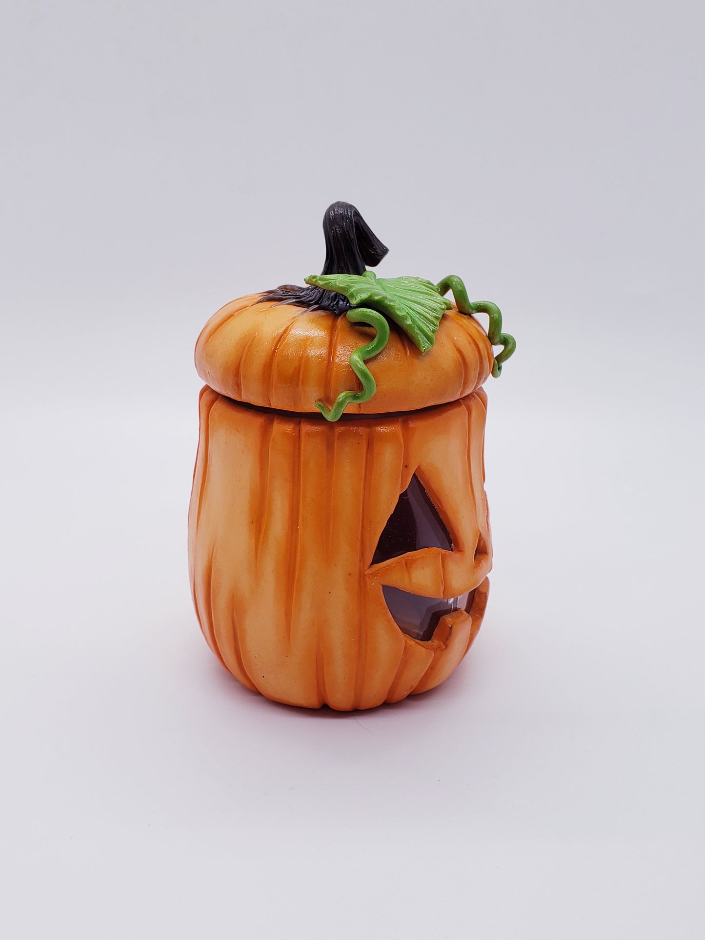 Jack-O-Lantern Pixie Pot Jar