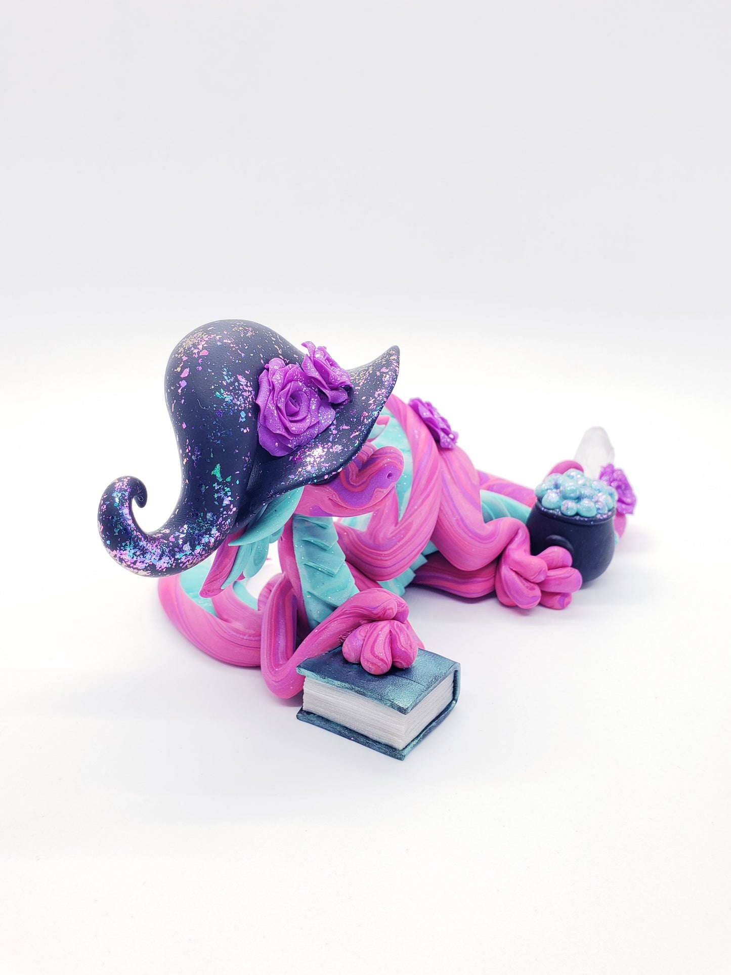 "Noita" pink witch dragon sculpture