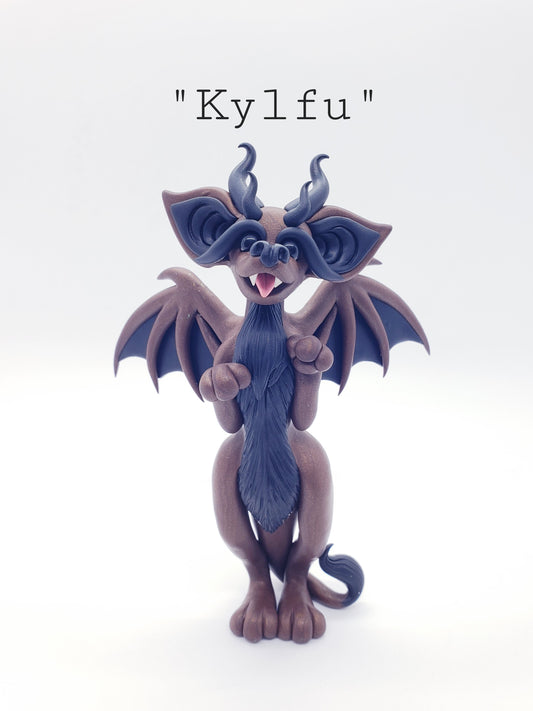 "Kylfu" bat dragon sculpture