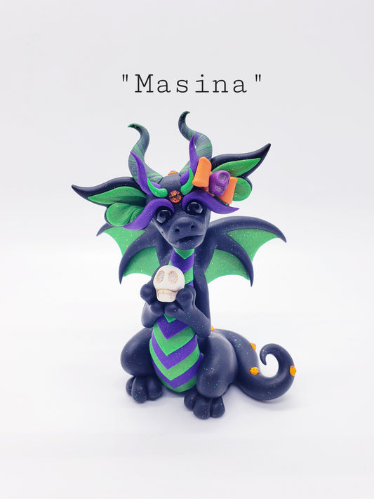 "Masina" halloween dragon sculpture