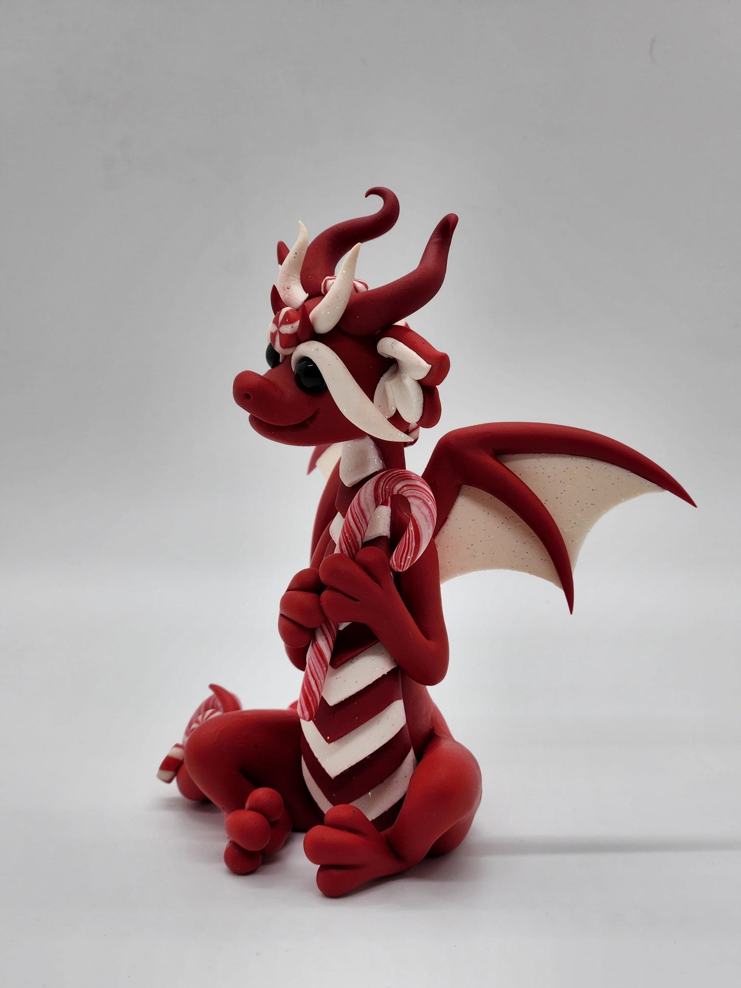 "Menth" red peppermint dragon sculpture