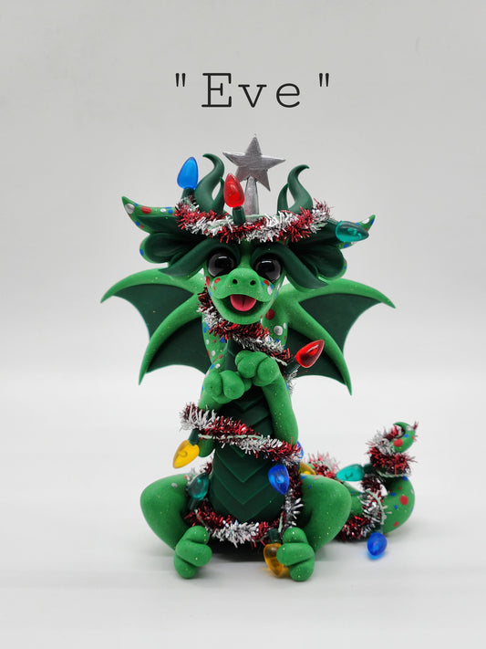 "Eve" christmas tree dragon sculpture