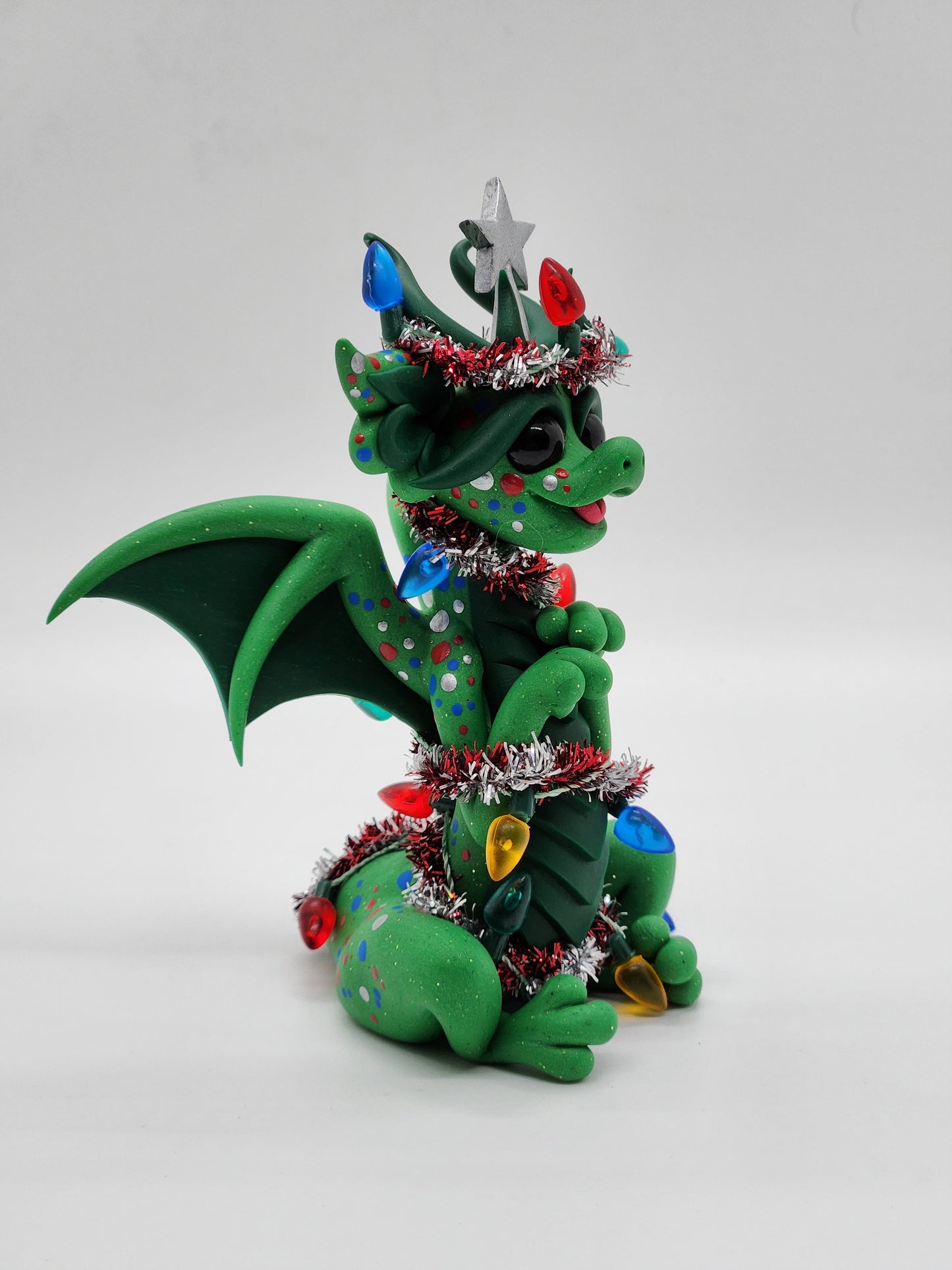 "Eve" christmas tree dragon sculpture