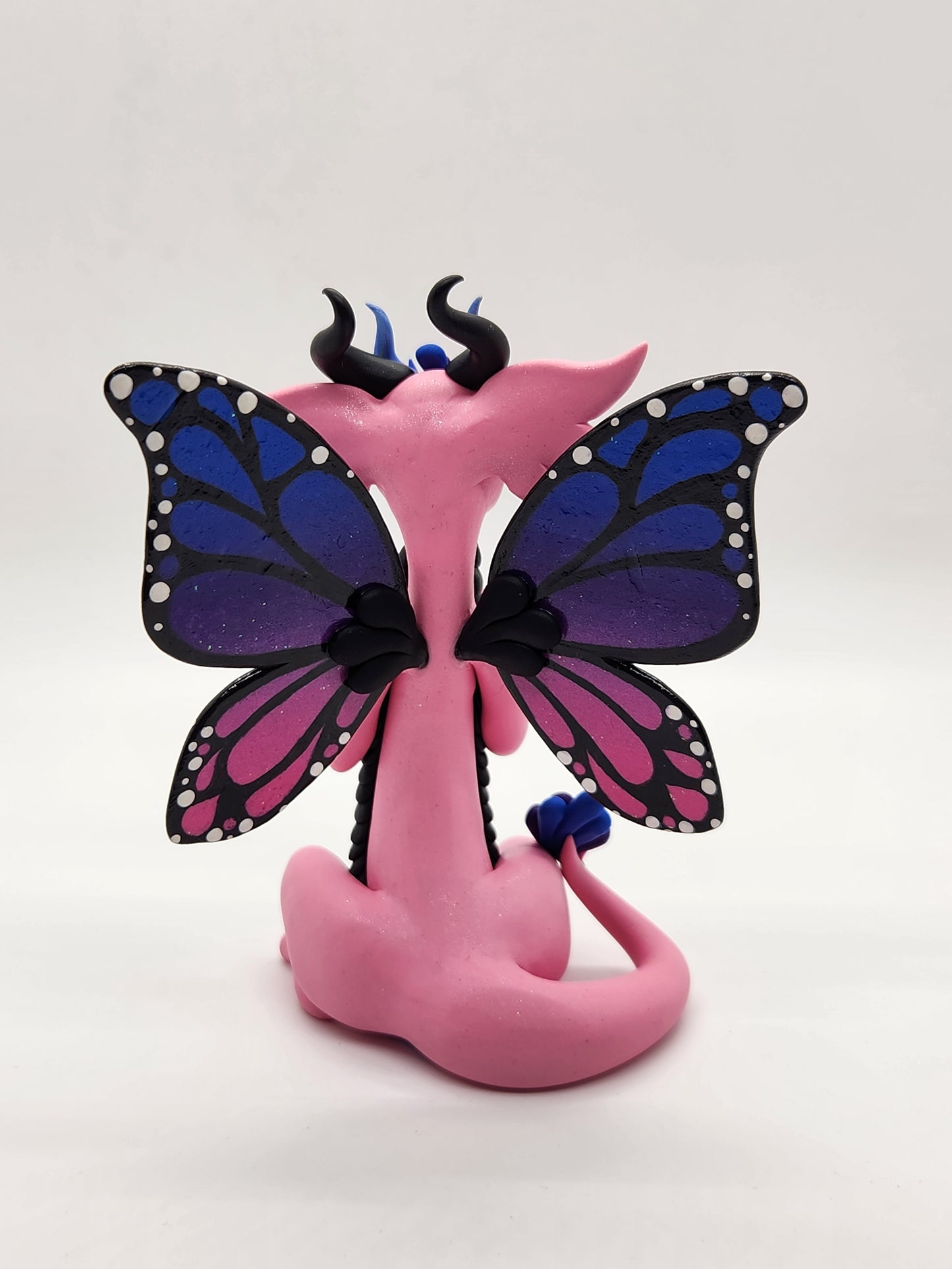 "Apatura" pink butterfly dragon sculpture