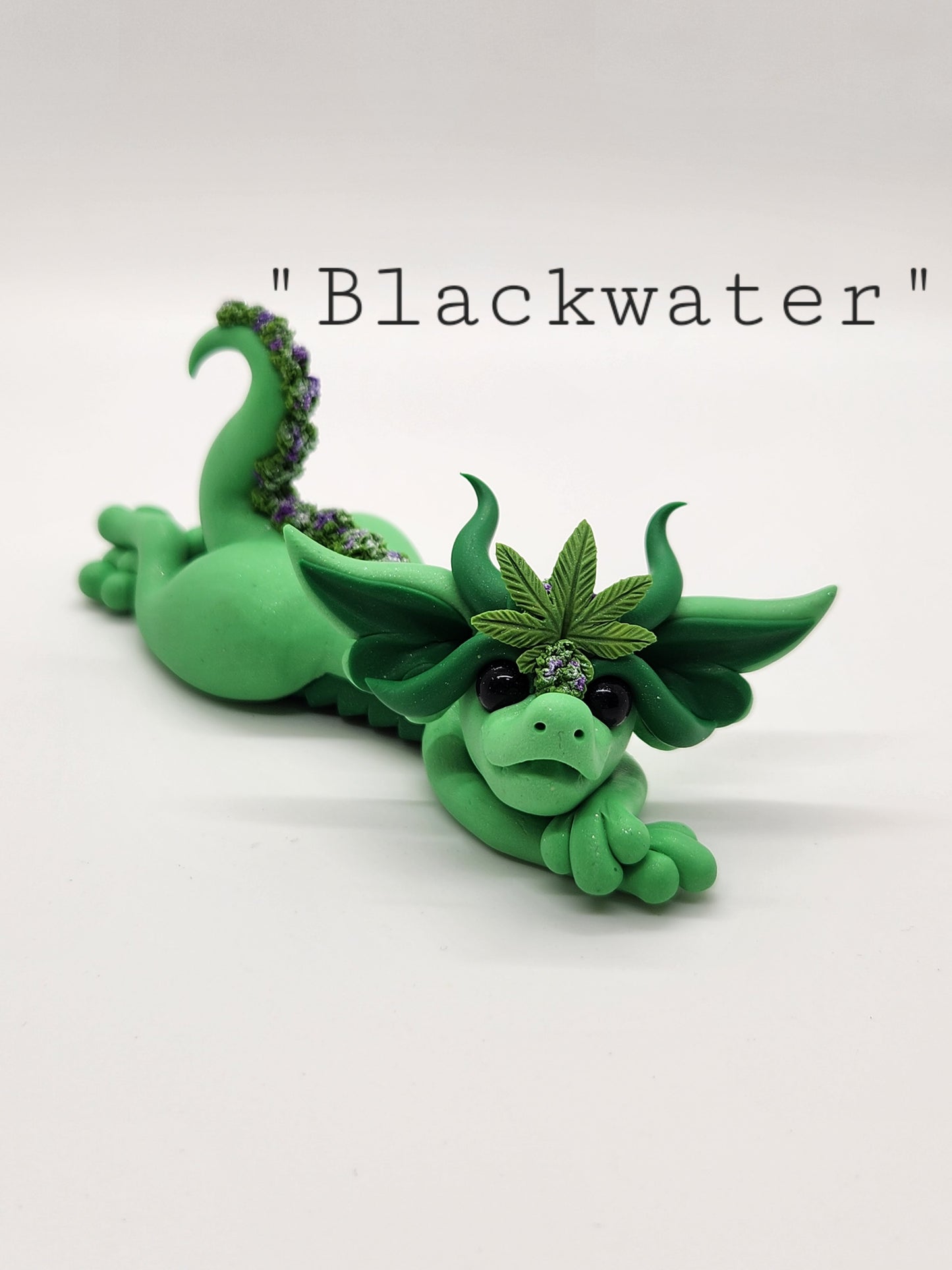 "Blackwater" green 420 bud flower dragon baby scuplture