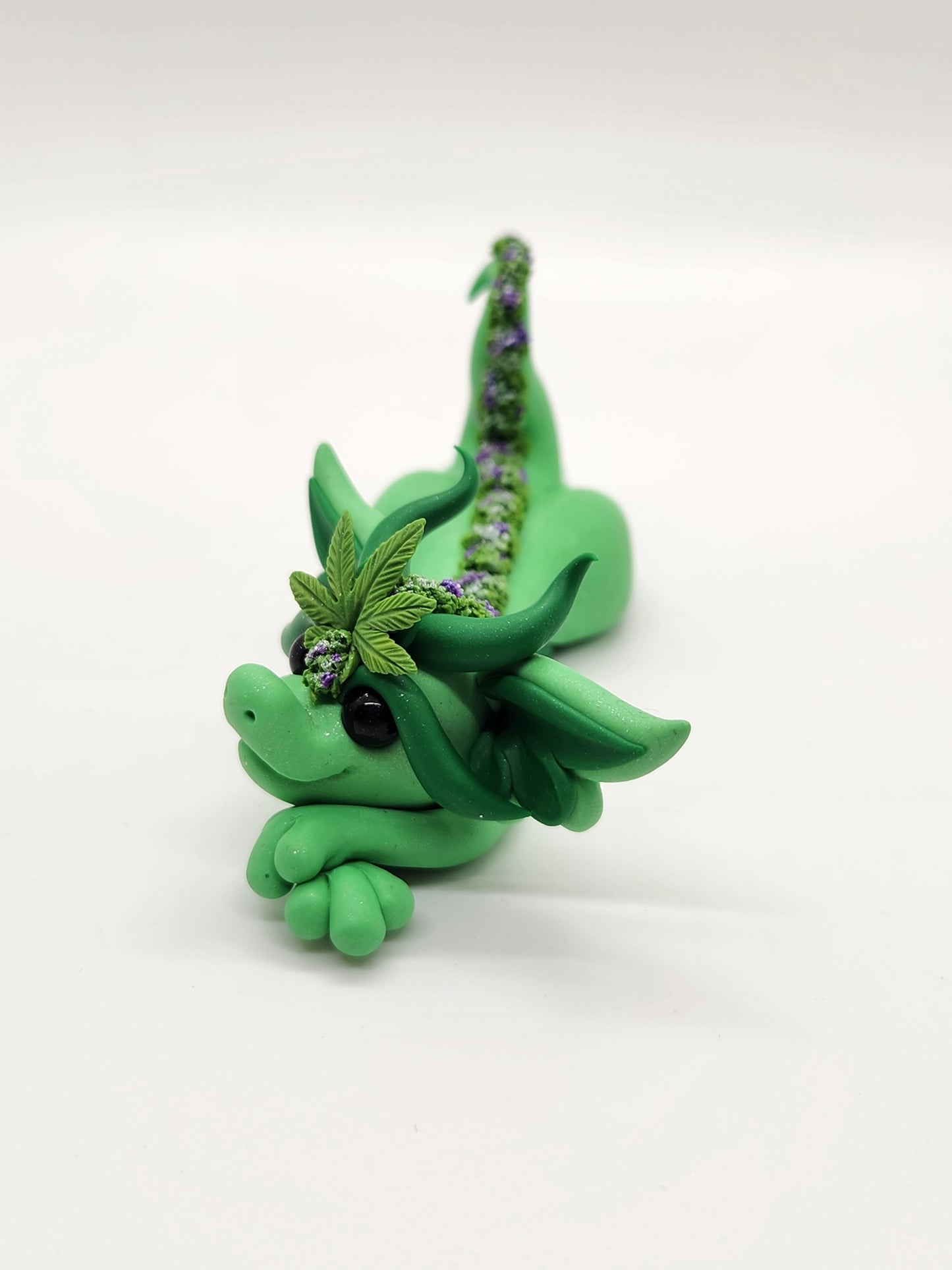 "Blackwater" green 420 bud flower dragon baby scuplture