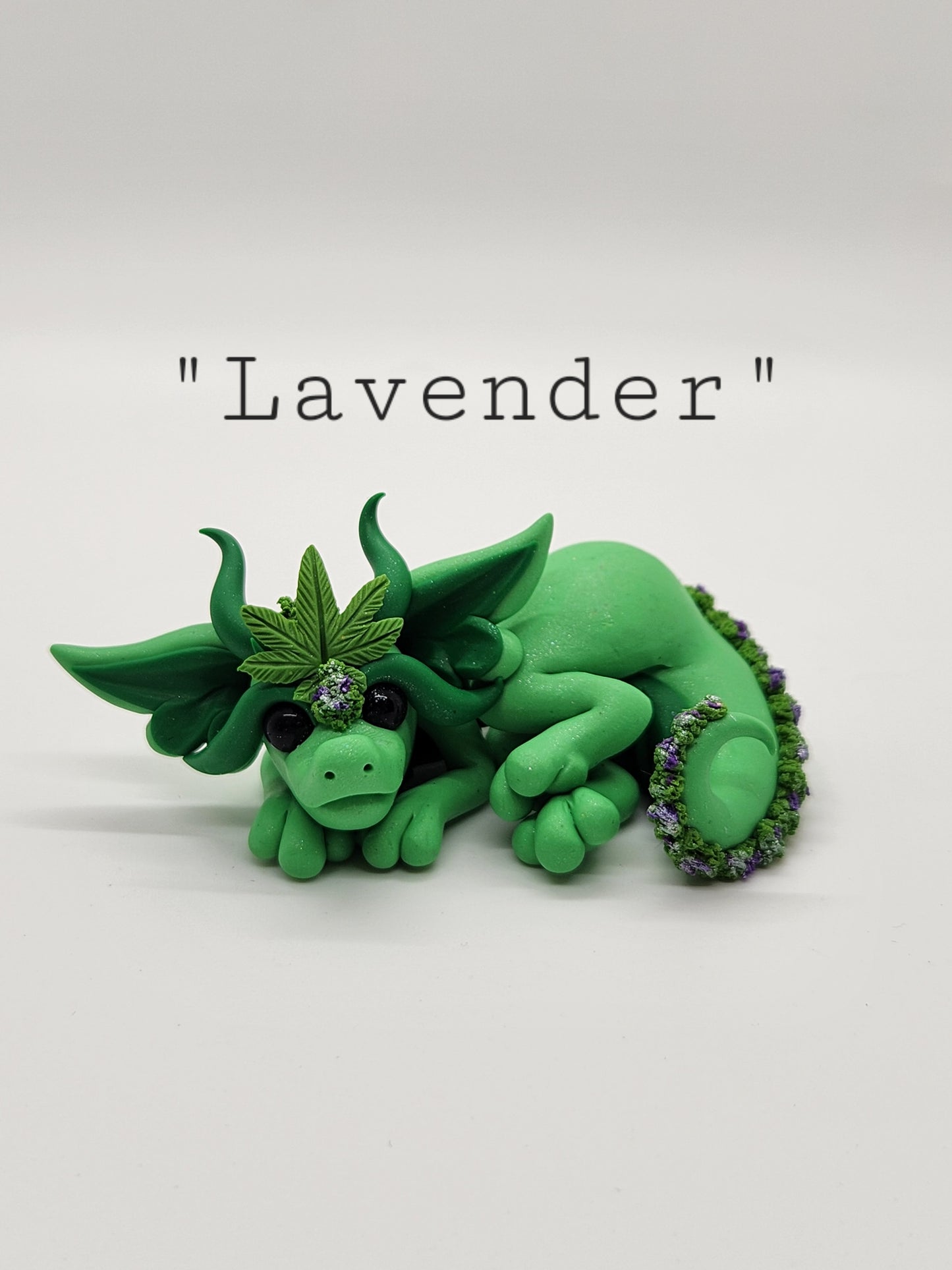 "Lavender" green 420 bud flower dragon baby scuplture