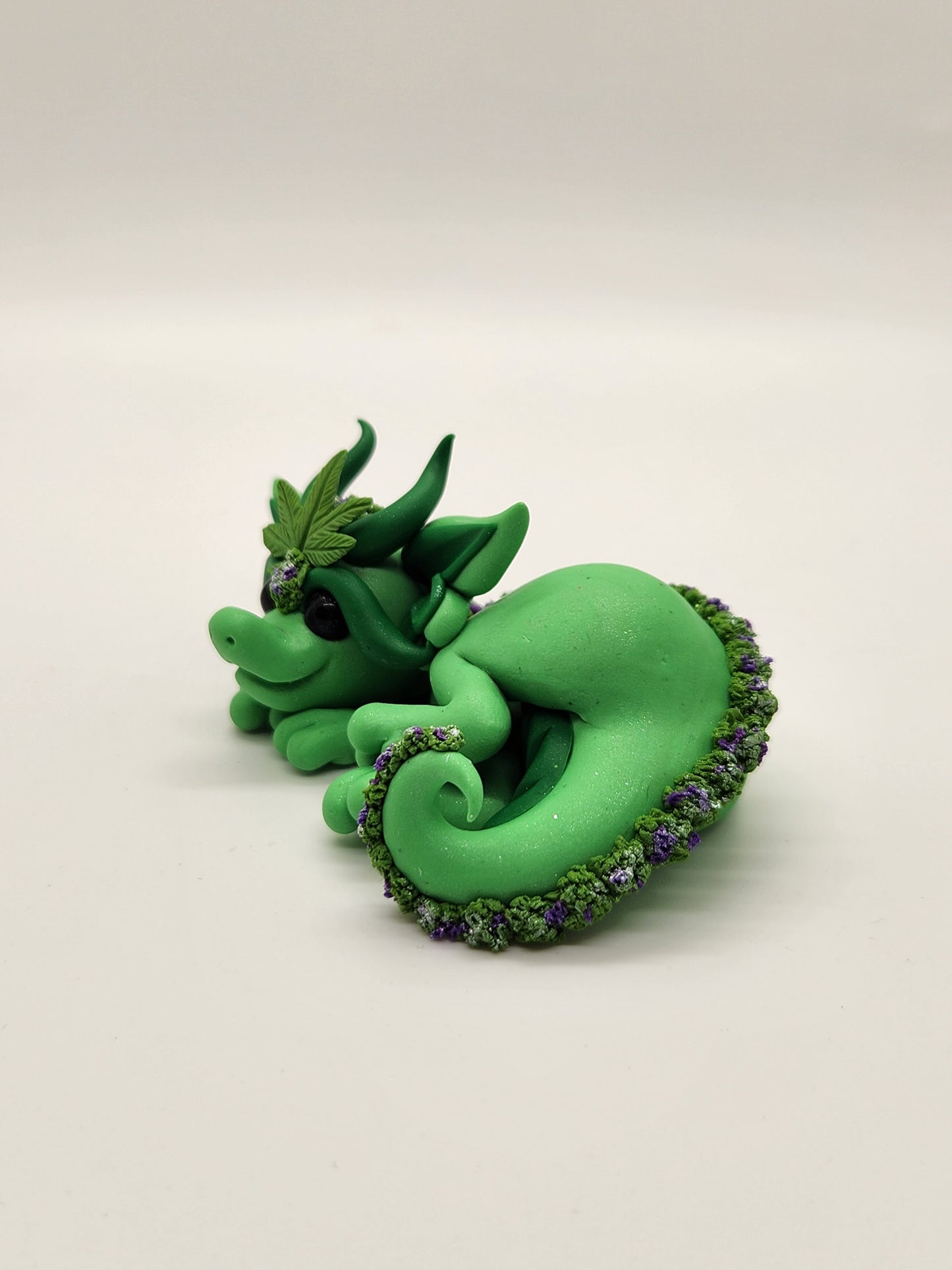 "Lavender" green 420 bud flower dragon baby scuplture