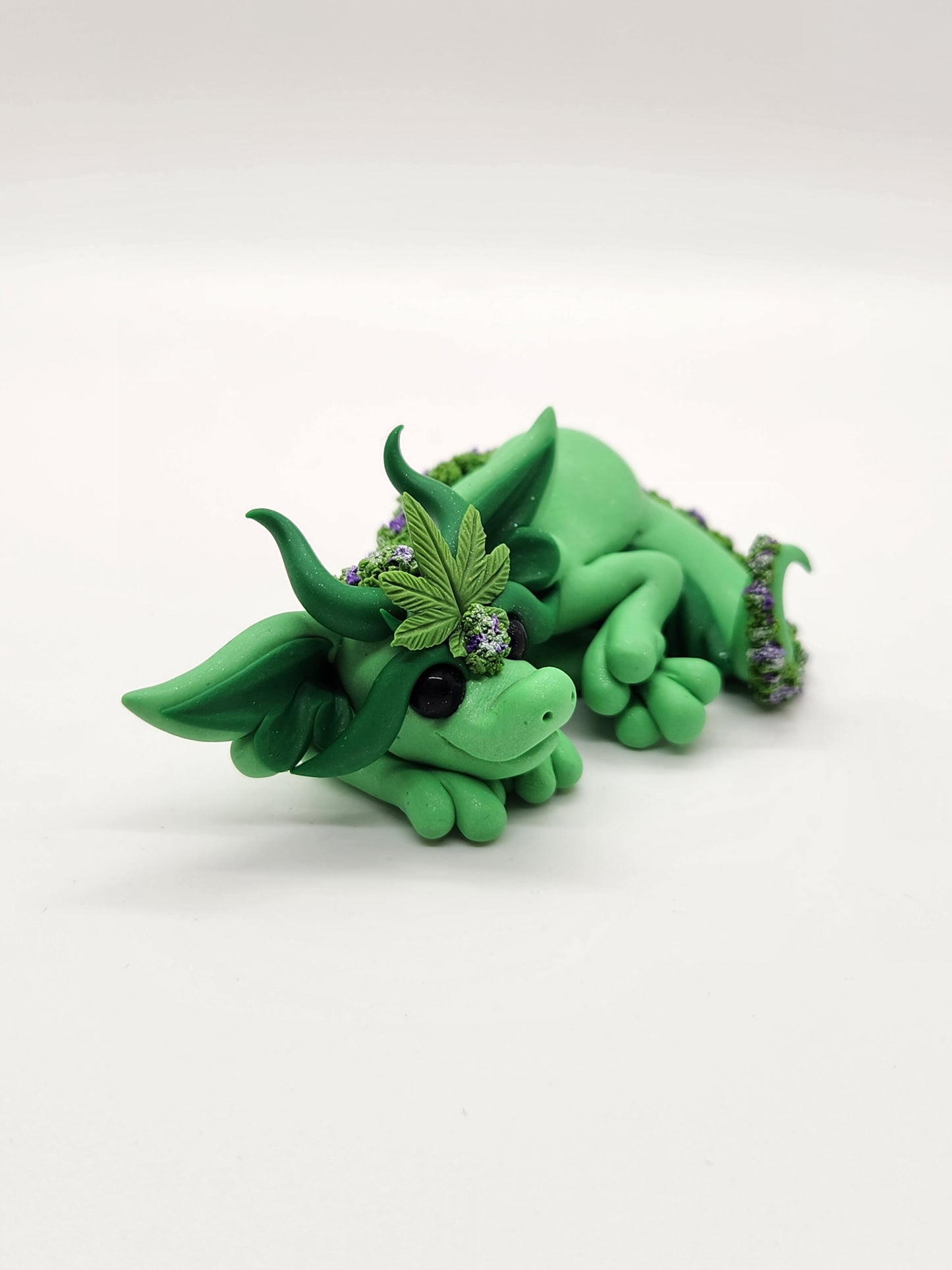 "Lavender" green 420 bud flower dragon baby scuplture