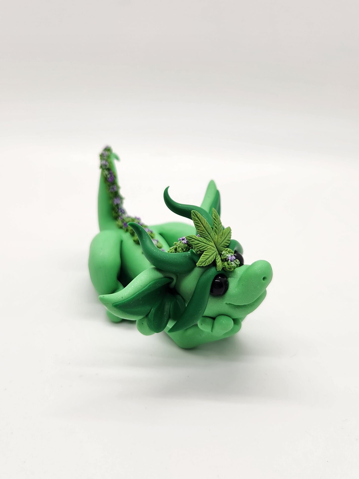 "Urkle" green 420 bud flower dragon baby scuplture