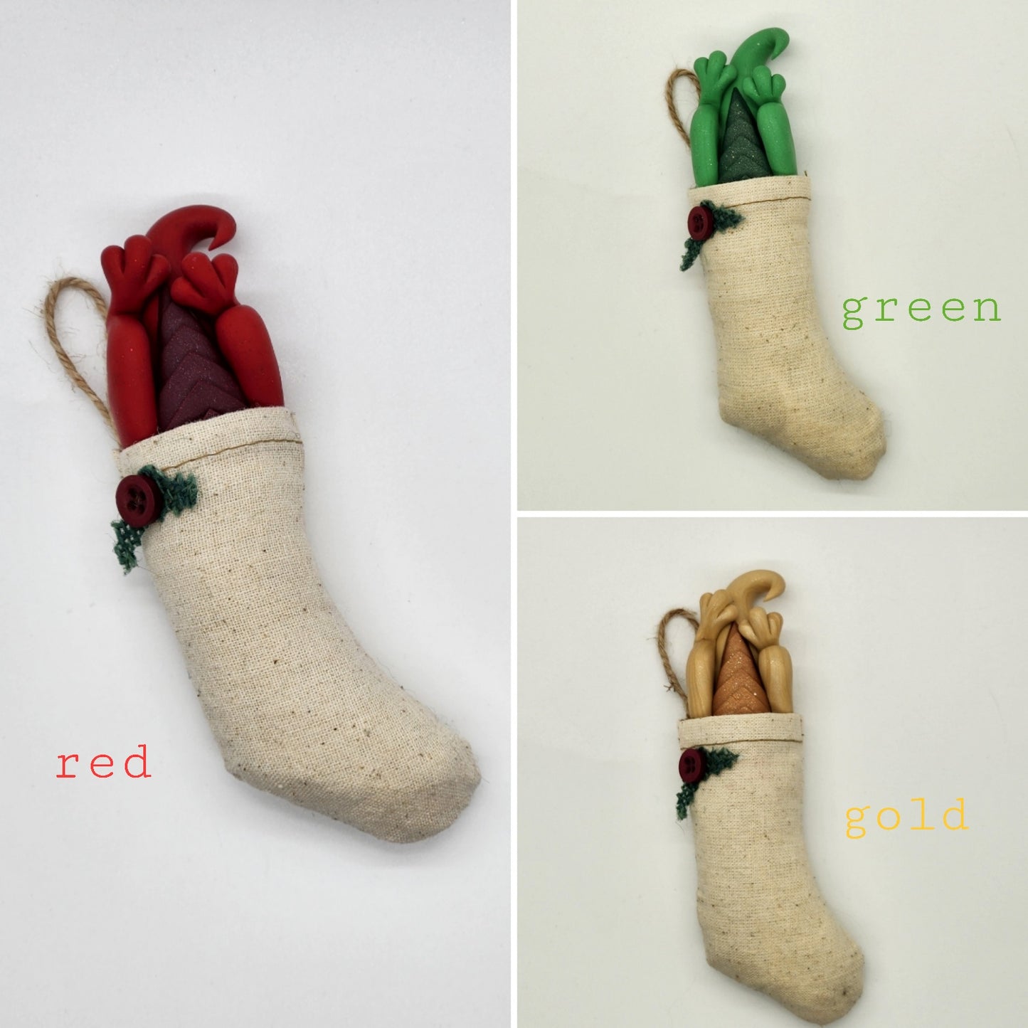 Stocking dragon christmas yule tree ornament